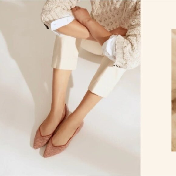 Rothy's Camel Herringbone Merino The Point - Picture 1 of 9